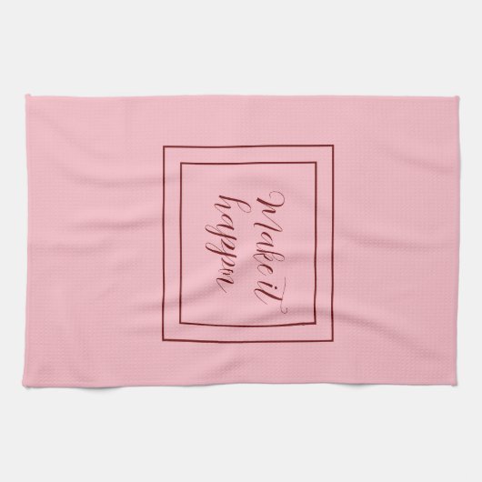 Roze laat het glanzen theedoek (Horizontaal)