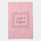 Roze laat het glanzen theedoek (Verticaal)