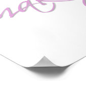 Roze laat vandaag geen verkwisting van make-up zij poster (Hoek)