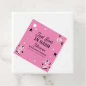 Roze Laatste Bash in Nash Nashville Bachelorette Bedankjes Labels (In situ)