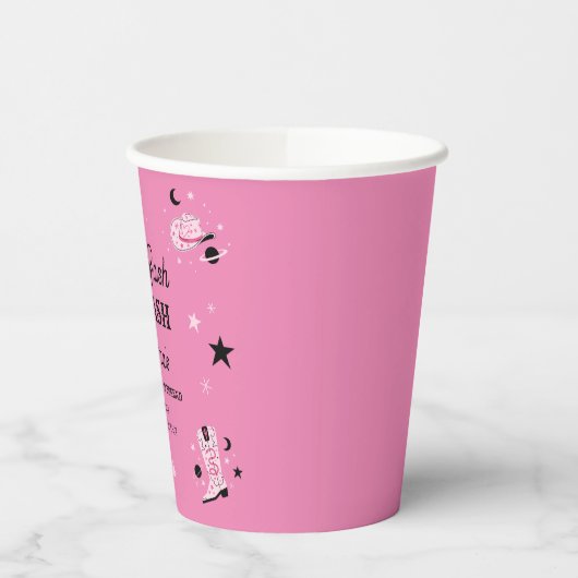 Roze laatste basis in Nash Nashville Bachelorette  Papieren Bekers (Links)