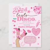 Roze Laatste Disco Bachelorette Weekend Nash Bash Kaart (Voorkant)