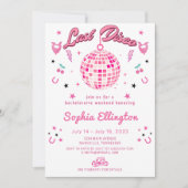 Roze Laatste Disco Bachelorette Weekend Route Kaart (Voorkant)