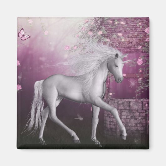 Roze laatste eenhoorn magneet (Voorkant)