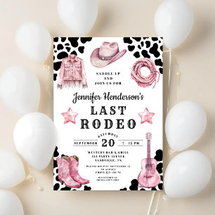 Roze Laatste Rodeo Bachelorette Kaart