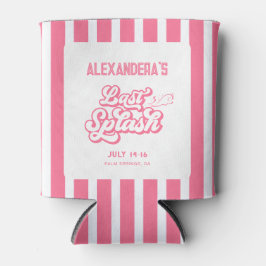 Roze Laatste splash vrijgezellenfeest cadeautje Blikjeskoeler