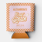 Roze Laatste splash zwembad Bachelorette Blikjeskoeler (Voorkant)