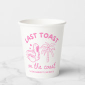 Roze Laatste Toast Bachelorette Party Bekers (Voorkant)