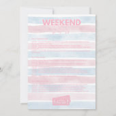 Roze laatste zeiltocht voor de sluier Bachelorette Kaart (Achterkant)