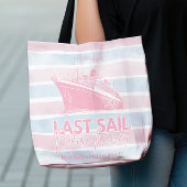 Roze laatste zeiltocht voor de sluier Bachelorette Tote Bag