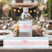 Roze laatste zeiltocht voor de sluier Bachelorette Waterfles Etiket