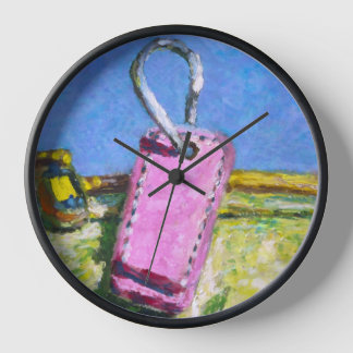 Roze Label Horloge