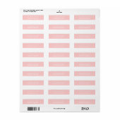 Roze label met opgerold lint-lace-logo (Full Sheet)