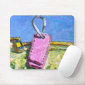 Roze Label Muismat (Met muis)