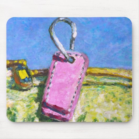 Roze Label Muismat (Voorkant)