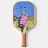 Roze label pickleball paddle (Achterkant)