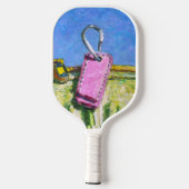 Roze label pickleball paddle (Achterkant)