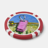 Roze Label Poker Chips (Enkel)