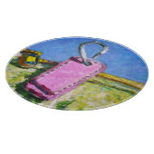 Roze Label Snijplank (Hoek)
