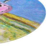 Roze Label Snijplank (Hoek)