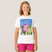 Roze Label T-shirt (Voorkant volledig)