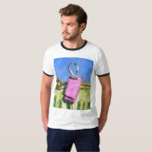 Roze label t-shirt (Voorkant volledig)