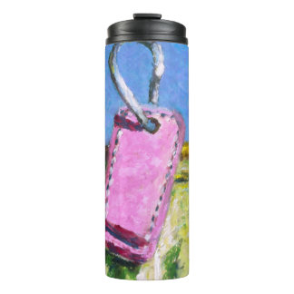 Roze Label Thermosbeker