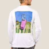 Roze label Tri-Blend shirt (Achterkant)