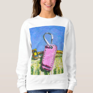 Roze label trui