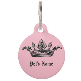 Roze Label van identiteitskaart van de Naam van he Huisdierpenning