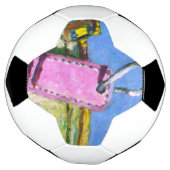 Roze Label Voetbal (Gedraaid)