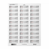 Roze label voor Dragonfly-retouradres (Full Sheet)