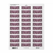 Roze label voor Floral Return (Full Sheet)