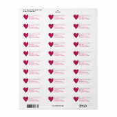 Roze label voor hartritme (Full Sheet)