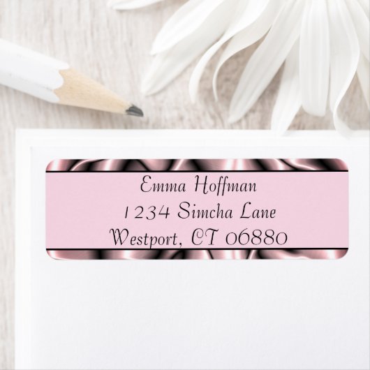 Roze label voor metaal retouradres (Insitu)