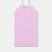 Roze Labels met roze pasta-cadeaus Cadeaulabel (Achterkant)