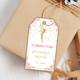 Roze Labels van de Birthday Gift Fairy Cadeaulabel