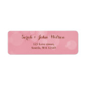 Roze labels voor retouradressen (Voorkant)