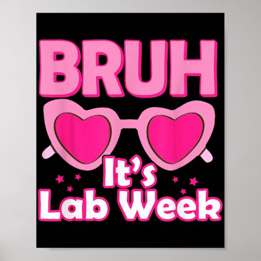 Roze Laboratoriumweek 2024 Medisch Laboratoriumwet Poster (Voorkant)