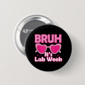 Roze Laboratoriumweek 2024 Medisch Laboratoriumwet Ronde Button 5,7 Cm (Voorkant /achterkant)