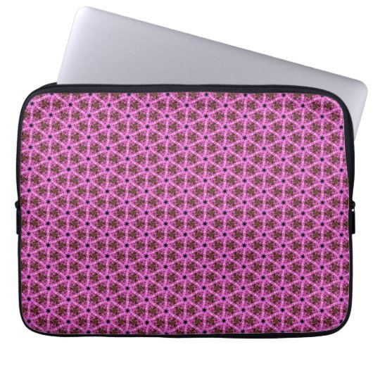 Roze Labyrint Laptop Sleeve (Voorkant)