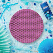 Roze Labyrint Papieren Bordje (Feest)
