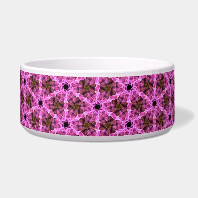 Roze Labyrint Pet Bowl Voerbakje (Voorkant)