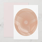 Roze Lace Mandala Egg Kaart (Voorkant / Achterkant)