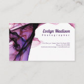 Roze lace Ribbon Border g8678 Visitekaartje (Achterkant)