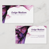 Roze lace Ribbon Border g8678 Visitekaartje (Voorkant / Achterkant)