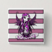 Roze Lacey Fairy Button (Voorkant)