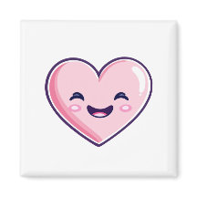 roze lachende hart Keuken Accessoires > Magneten