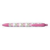 Roze Lacrosse Sport Zwarte Inkt Pen (Achterkant)