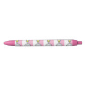 Roze Lacrosse Sport Zwarte Inkt Pen (Voorkant)